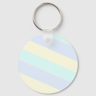 Soft Pastel Striped Patroon Sleutelhanger