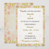 Soft Pastel Watercolor Floral Frame Kaart (Voorkant / Achterkant)