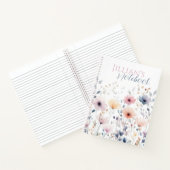 Soft Pastel Watercolor Wildflower Botanical Notitieboek (Binnen)