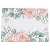 Soft Pastel Waterverf Bloemen 90ste Verjaardag Groot Cadeauzakje (Achterkant)