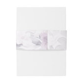 Soft Pastel Waterverf Botanische bruiloft Uitnodigingen Wikkel (Achterkant Voorbeeld)