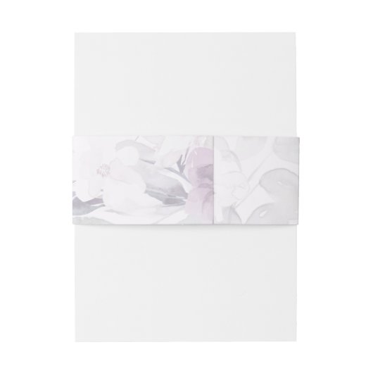 Soft Pastel Waterverf Botanische bruiloft Uitnodigingen Wikkel (Achterkant Voorbeeld)