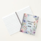 Soft Pastel Waterverf Floral Notitieboek (Binnen)