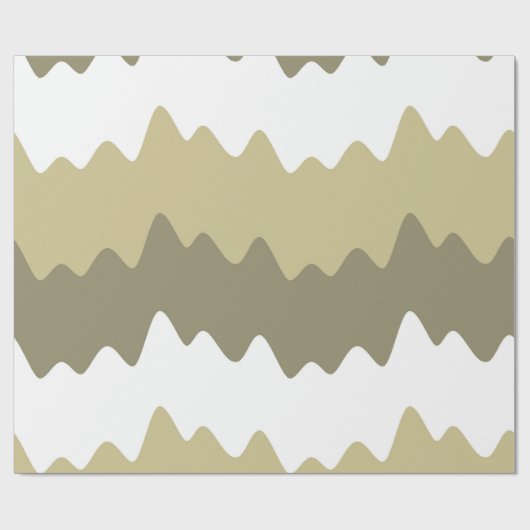 Soft Pastel Wavy Stripes Cadeaupapier (Vlak)