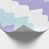 Soft Pastel Wavy Stripes Cadeaupapier (Hoek)