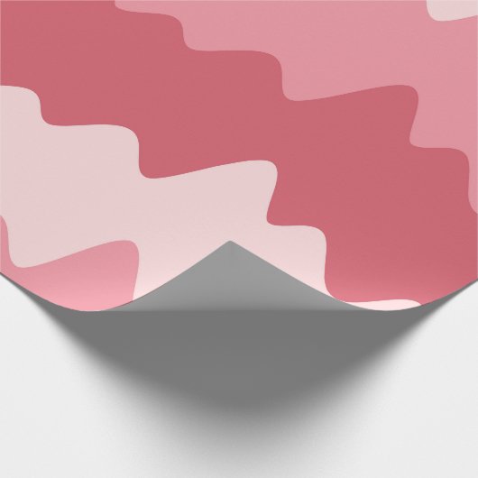 Soft Pastel Wavy Stripes Wrapping Paper Cadeaupapier (Hoek)