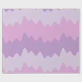 Soft Pastel Wavy Stripes Wrapping Paper Cadeaupapier (Vlak)