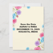 Soft Pastel Wedding Sla de datum op Save The Date (Voorkant)