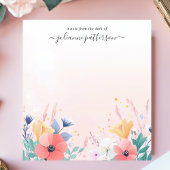 Soft Pastel Wildflower Garden Persoonlijke naam Notitieblok
