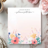 Soft Pastel Wildflower Garden Persoonlijke naam Notitieblok