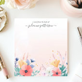 Soft Pastel Wildflower Garden Persoonlijke naam Notitieblok