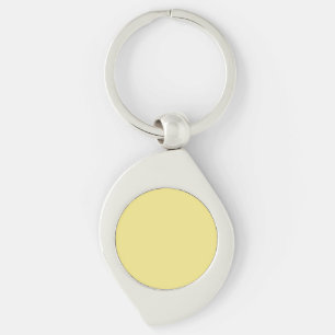 Soft pastel yellow accentdecor klaar om aan te pas sleutelhanger