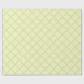 Soft Pastel Yellow and Mint Green Geometric Cadeaupapier (Vlak)