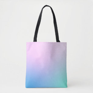 Soft pastels All-over gedrukte canvas tas