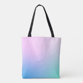 Soft pastels All-over gedrukte canvas tas (Achterkant)