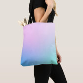 Soft pastels All-over gedrukte canvas tas (Dichtbij)