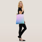 Soft pastels All-over gedrukte canvas tas (Op model)