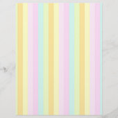 Soft Pastels kleuren Verticale Stripes decor (Voorkant)