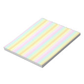 Soft Pastels kleuren Verticale Stripes decor Notitieblok (Linkerzijde)