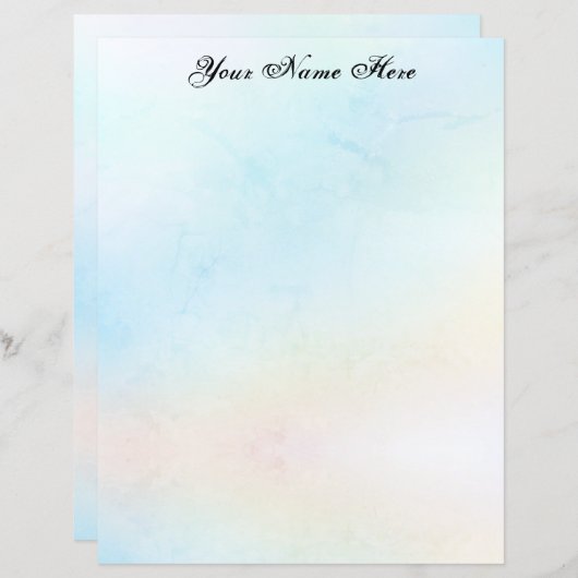 Soft Pastels Stationery (Voorkant / Achterkant)