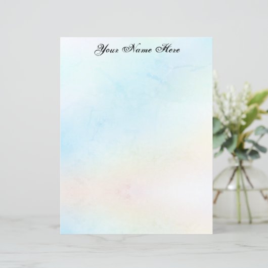 Soft Pastels Stationery (Staand voorkant)
