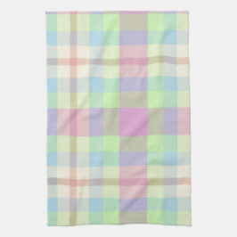 Soft pastels Tartan Theedoek