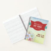 Soft Pastels Waterverf Bloemig Baby shower Notitieboek (Binnen)