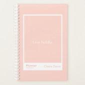 Soft Peach Block Quote | Fully Customizable Planner (Voorkant)