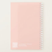 Soft Peach Block Quote | Fully Customizable Planner (Achterkant)