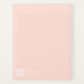Soft Peach Block Quote | Fully Customizable Planner (Achterkant)