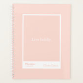 Soft Peach Block Quote | Fully Customizable Planner (Voorkant)