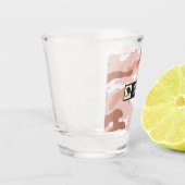 Soft Peach Camouflage Military Shot Glass Shot Glas (Links)