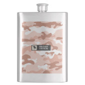 Soft Peach Camouflage Pattern Military  Flacon (Voorkant)