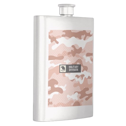 Soft Peach Camouflage Pattern Military  Flacon (Rechts)