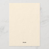 Soft Peach Garden Meadow Floral Wedding Invitation Kaart (Achterkant)