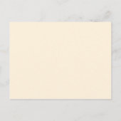 Soft Peach Garden Meadow Florals Wedding Uitnodiging Briefkaart (Achterkant)