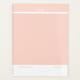 Soft Peach Minimalist Planner