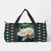 Soft Peach Roos Flower Natuur gepersonaliseerd Plunjezak (Voorkant)