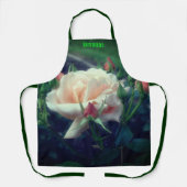 Soft Peach Roos Flower Natuur gepersonaliseerd Schort (Voorkant)