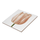 Soft Peach Tulip Botanical Art Design Tegeltje (Zijkant)