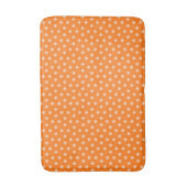 Soft Peachy Beige Flowers on Orange Background Badmat (Voorkant Verticaal)