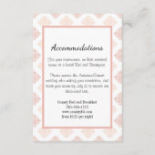 Soft Peachy Blush Damask Informatiekaartje (Voorkant)