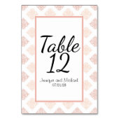 Soft Peachy Blush Damask Kaart (Voorkant)