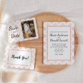 Soft Peachy Blush Damask Kaart