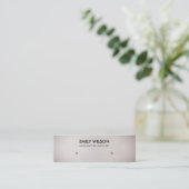 SOFT PEARL BLUSH SILVER STUD EARRING DISPLAY LOGO MINI VISITEKAARTJE (Staand voorkant)