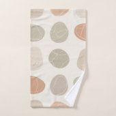 Soft Pebbles Grid Handdoek – Aardse kalmte voor el (Handdoek)