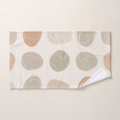Soft Pebbles Grid Handdoek – Aardse kalmte voor el (Handdoek)