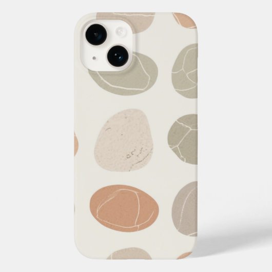 Soft Pebbles Grid Telefoonhoesje – Organisch minim Case-Mate iPhone Case (Achterkant)
