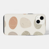 Soft Pebbles Grid Telefoonhoesje – Organisch minim iPhone Hoesje (Achterkant horizontaal)