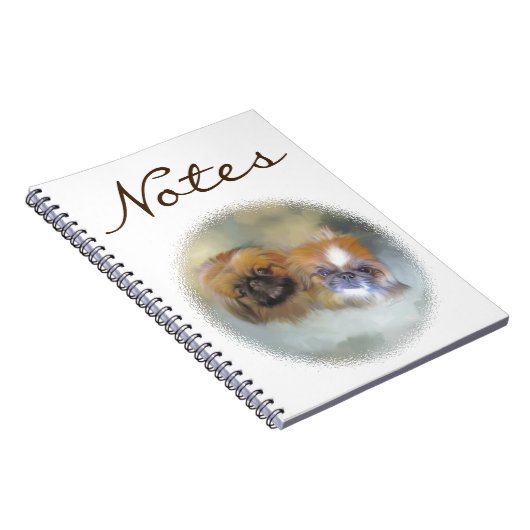 Soft Pekingese Duo Notitieboek (Rechterzijde)
